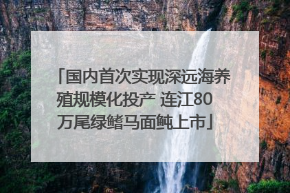 国内首次实现深远海养殖规模化投产 连江80万尾绿鳍马面鲀上市