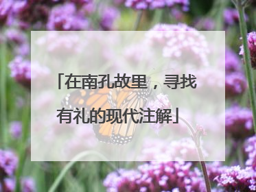在南孔故里，寻找有礼的现代注解