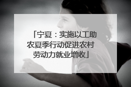宁夏：实施以工助农夏季行动促进农村劳动力就业增收