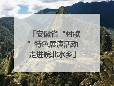 安徽省“村歌”特色展演活动走进皖北水乡