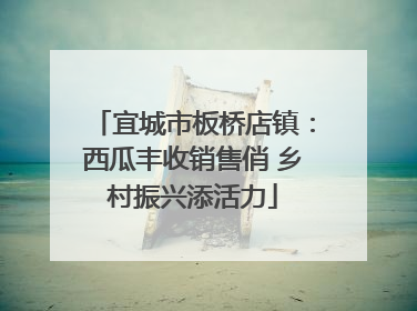 宜城市板桥店镇：西瓜丰收销售俏 乡村振兴添活力