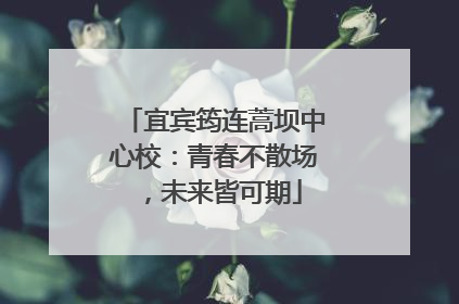 宜宾筠连蒿坝中心校：青春不散场，未来皆可期