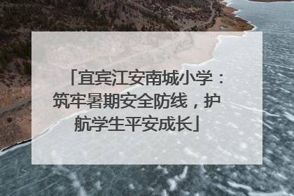 宜宾江安南城小学：筑牢暑期安全防线，护航学生平安成长