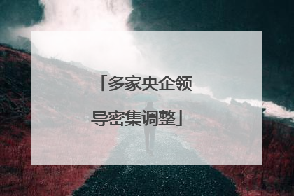 多家央企领导密集调整