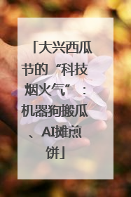 大兴西瓜节的“科技烟火气”：机器狗搬瓜、AI摊煎饼