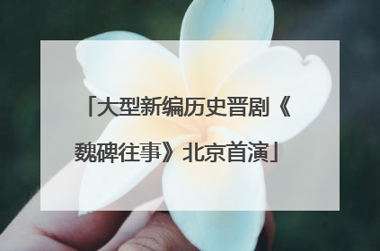 大型新编历史晋剧《魏碑往事》北京首演