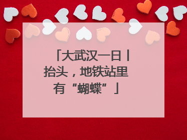 大武汉一日丨抬头，地铁站里有“蝴蝶”