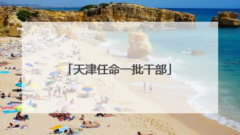 天津任命一批干部