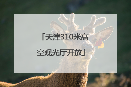 天津310米高空观光厅开放