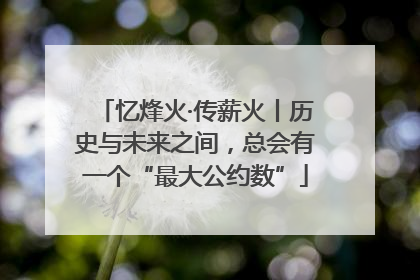 忆烽火·传薪火丨历史与未来之间，总会有一个“最大公约数”
