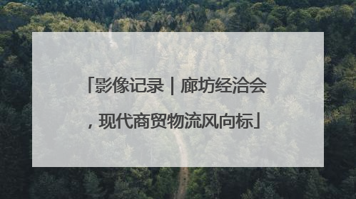 影像记录｜廊坊经洽会，现代商贸物流风向标
