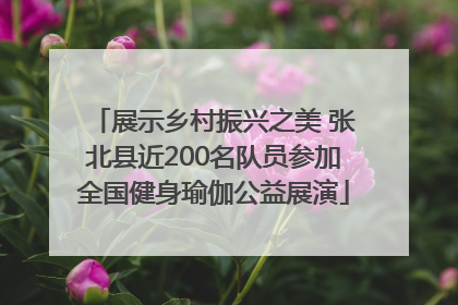 展示乡村振兴之美 张北县近200名队员参加全国健身瑜伽公益展演