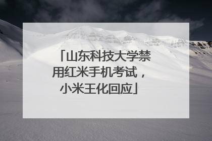 山东科技大学禁用红米手机考试，小米王化回应