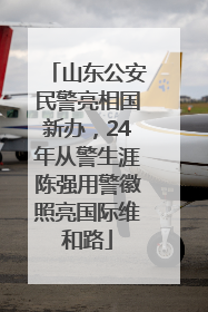 山东公安民警亮相国新办，24年从警生涯陈强用警徽照亮国际维和路