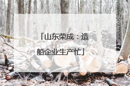 山东荣成：造船企业生产忙