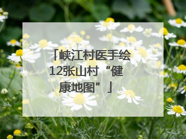 峡江村医手绘12张山村“健康地图”