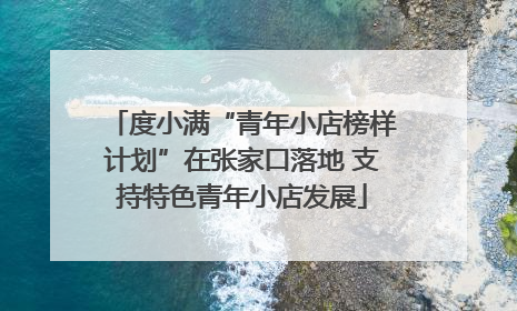 度小满“青年小店榜样计划”在张家口落地 支持特色青年小店发展