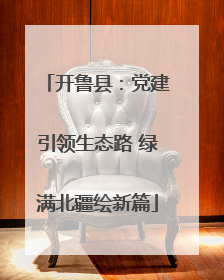 开鲁县：党建引领生态路 绿满北疆绘新篇