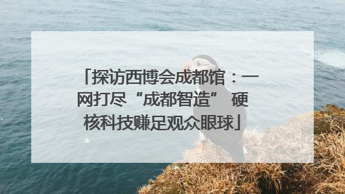 探访西博会成都馆：一网打尽“成都智造” 硬核科技赚足观众眼球
