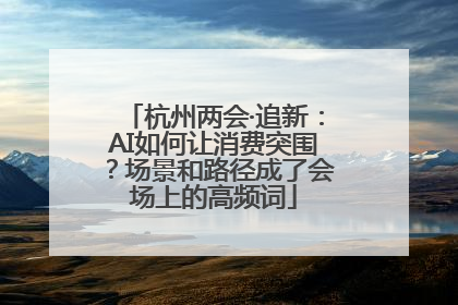 杭州两会·追新：AI如何让消费突围？场景和路径成了会场上的高频词