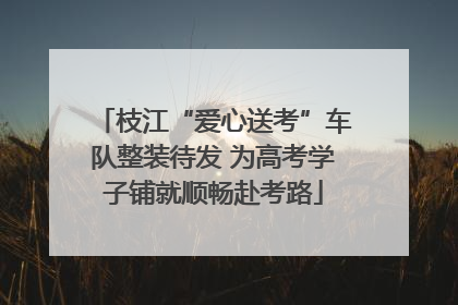 枝江“爱心送考”车队整装待发 为高考学子铺就顺畅赴考路