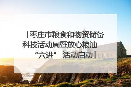 枣庄市粮食和物资储备科技活动周暨放心粮油 “六进” 活动启动
