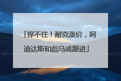 撑不住！耐克涨价，阿迪达斯和彪马或跟进