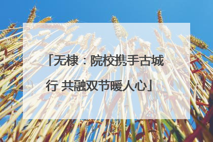 无棣：院校携手古城行 共融双节暖人心