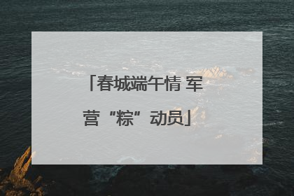 春城端午情 军营“粽”动员