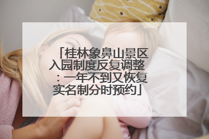 桂林象鼻山景区入园制度反复调整：一年不到又恢复实名制分时预约