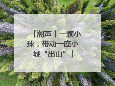 潮声丨一颗小球，带动一座小城“出山”
