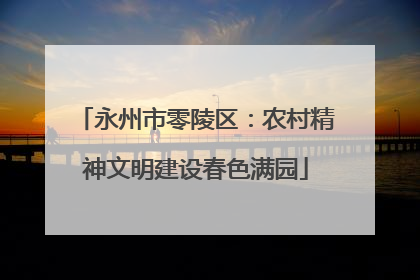 永州市零陵区：农村精神文明建设春色满园