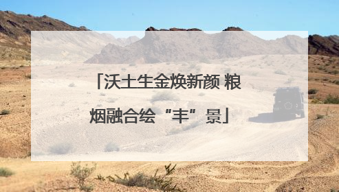 沃土生金焕新颜 粮烟融合绘“丰”景