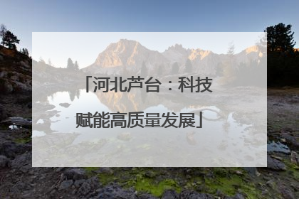 河北芦台：科技赋能高质量发展