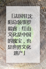 法国驻沈阳总领事罗毅睿：红山文化是中国的瑰宝，也是世界文化遗产