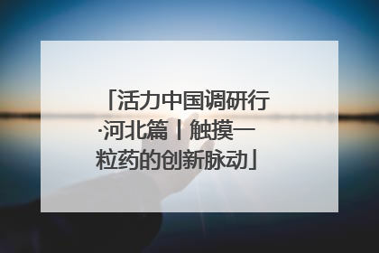 活力中国调研行·河北篇丨触摸一粒药的创新脉动