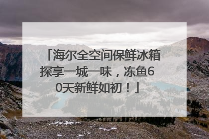 海尔全空间保鲜冰箱探享一城一味，冻鱼60天新鲜如初！