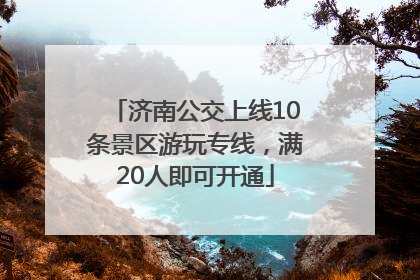 济南公交上线10条景区游玩专线，满20人即可开通