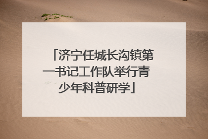 济宁任城长沟镇第一书记工作队举行青少年科普研学