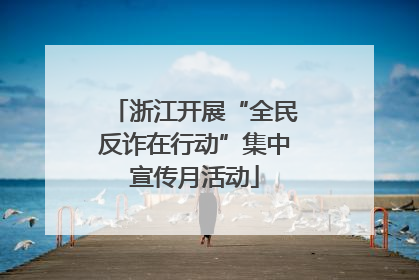 浙江开展“全民反诈在行动”集中宣传月活动