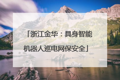 浙江金华：具身智能机器人巡电网保安全