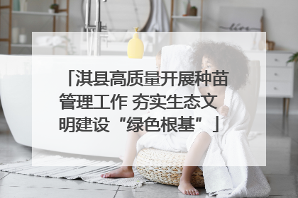 淇县高质量开展种苗管理工作 夯实生态文明建设“绿色根基”
