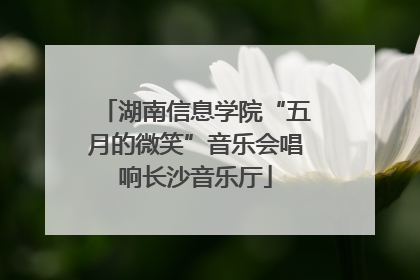 湖南信息学院“五月的微笑”音乐会唱响长沙音乐厅