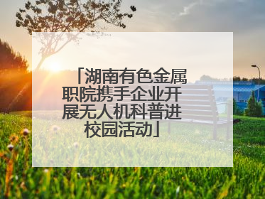 湖南有色金属职院携手企业开展无人机科普进校园活动