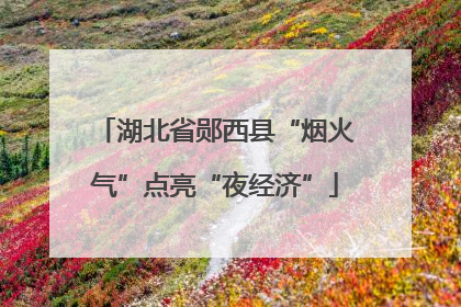 湖北省郧西县“烟火气”点亮“夜经济”