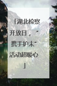湖北检察开放日，“携手护未”活动超暖心