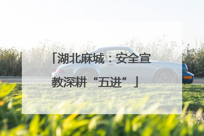 湖北麻城：安全宣教深耕“五进”