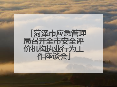 菏泽市应急管理局召开全市安全评价机构执业行为工作座谈会
