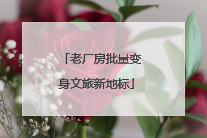 老厂房批量变身文旅新地标
