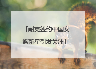 耐克签约中国女篮新星引发关注